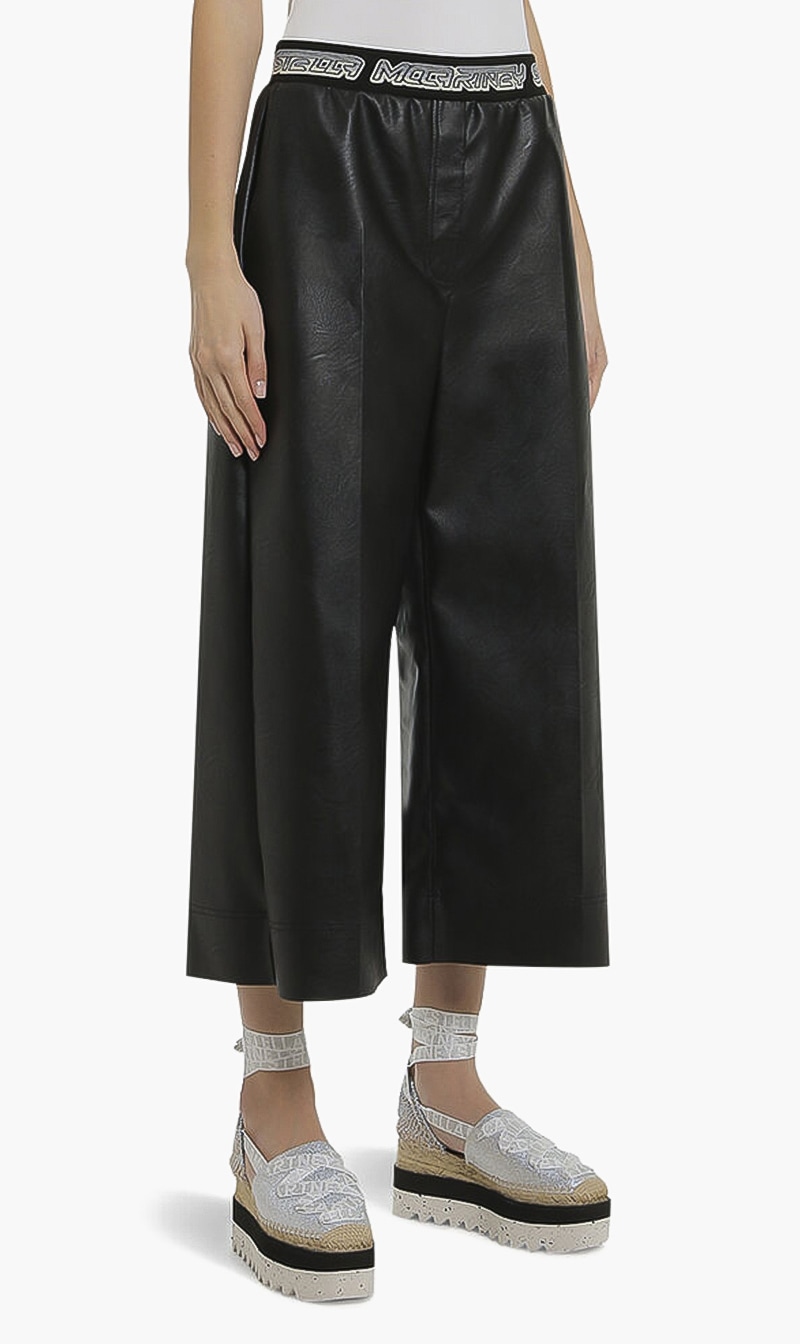 

Stella Mc Cartney Black Logo Tape Trousers for Women | The Deal Outlet