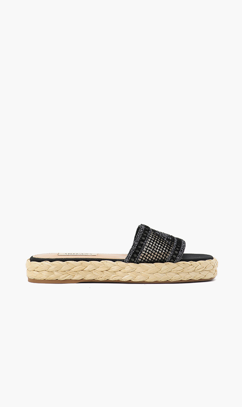 

Roma Espadrille Sandals, Black