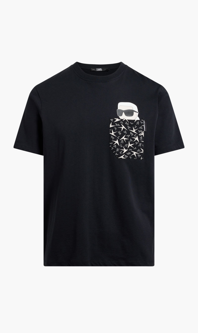 

Karl Lagerfeld Black Ikonik 20 Pocket T-shirt Star for Men | The Deal Outlet