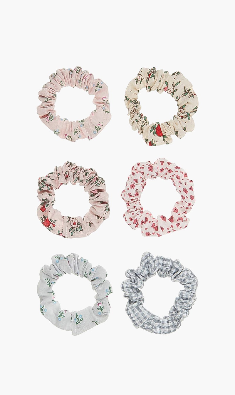 

Floral Mini Scrunchies, Multi-color