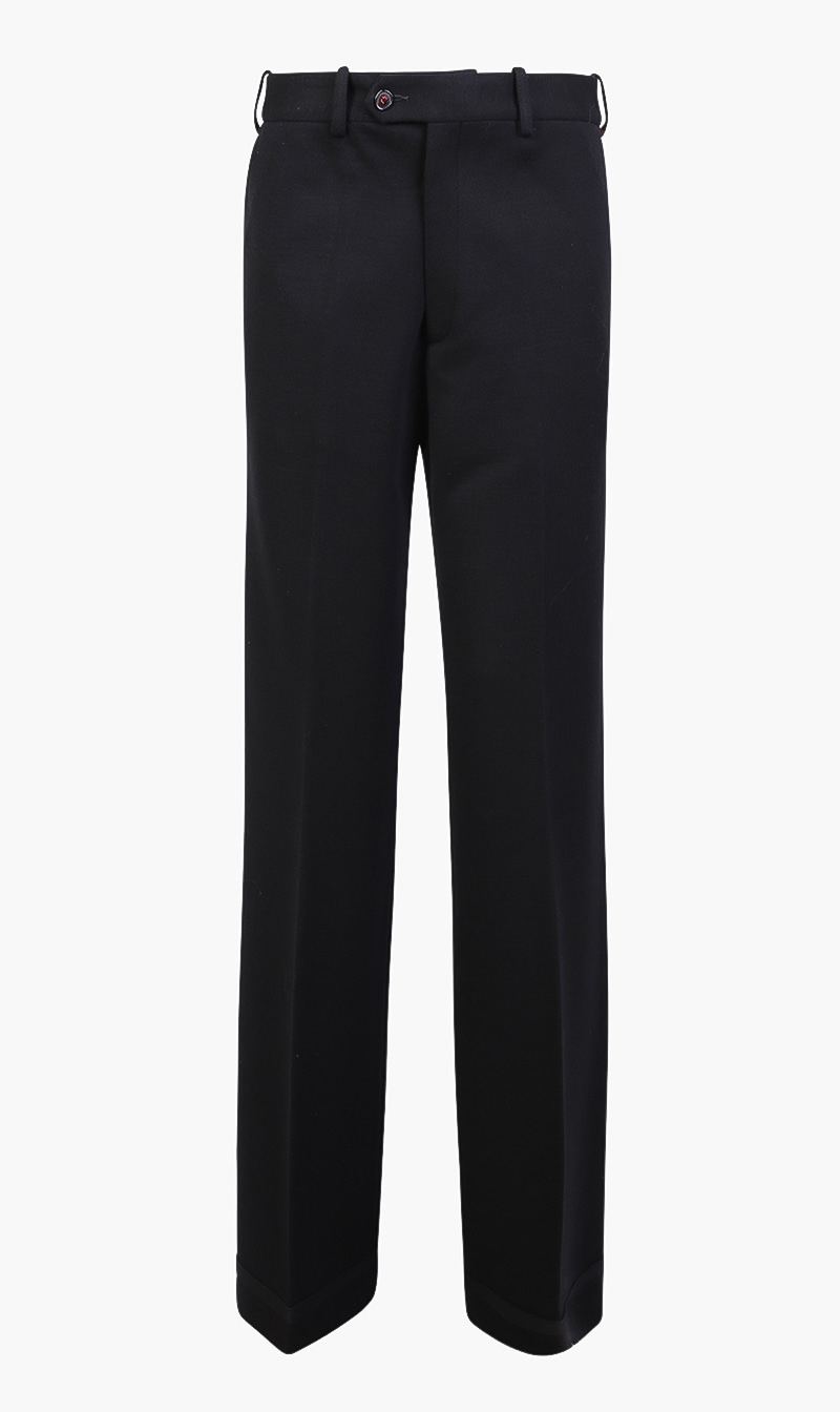 

Rib Flared Trouser, Black