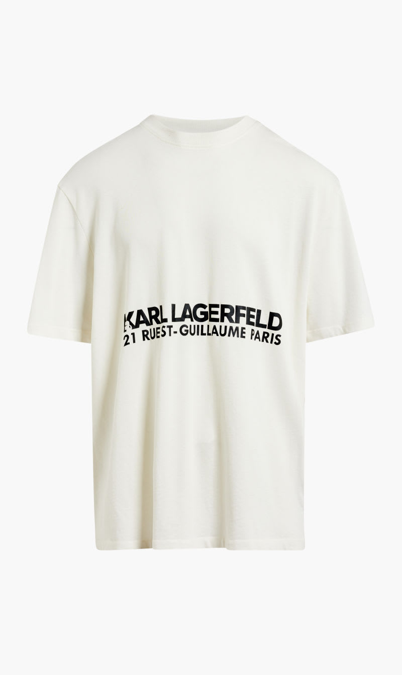 

Karl Lagerfeld White Rsg Washed T-shirt for Men | The Deal Outlet