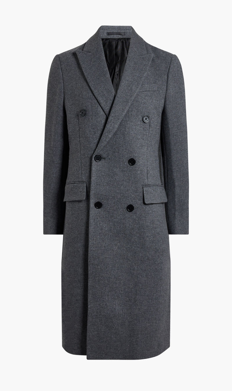 

Karl Lagerfeld Grey Double Breasted Tailored Coat for Men | The Deal Outlet