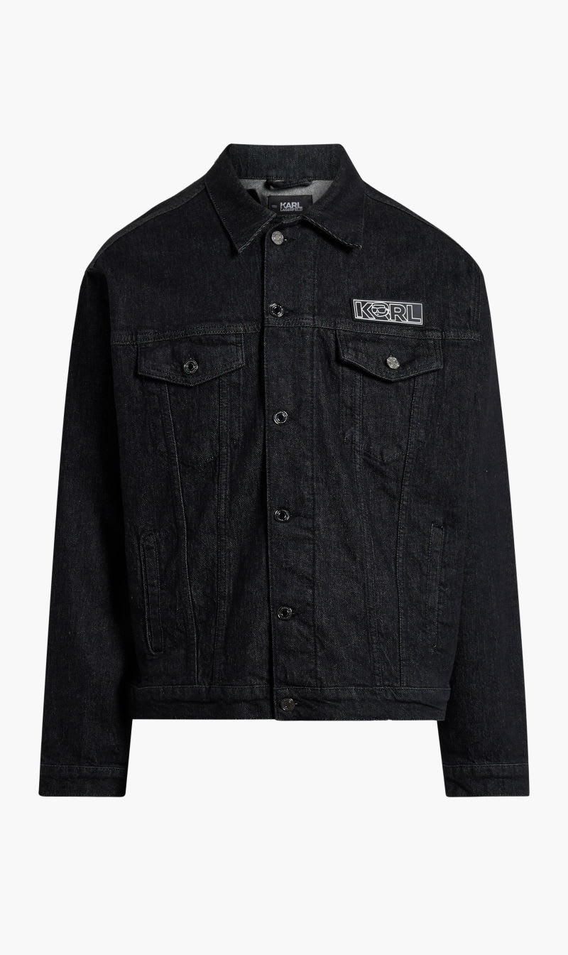 

Karl Lagerfeld Black Ikonik 20 Denim Jacket for Men | The Deal Outlet