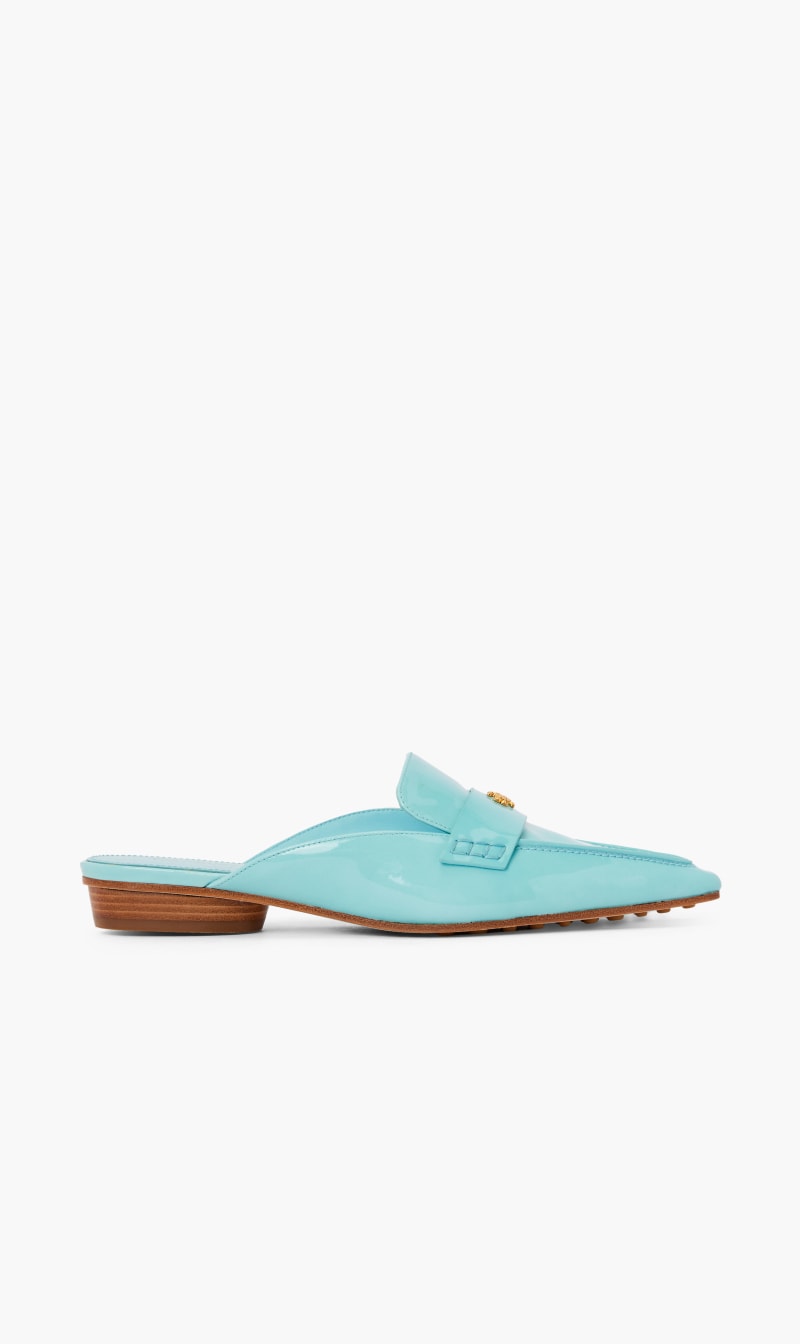 

Tory Burch Blue Pointed Backless Loafer for Women | The Deal Outlet