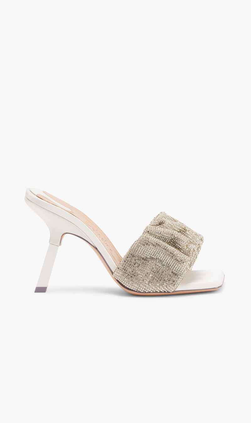 

Sebastian Milano White Cher Crystal Mule 95 for Women | The Deal Outlet