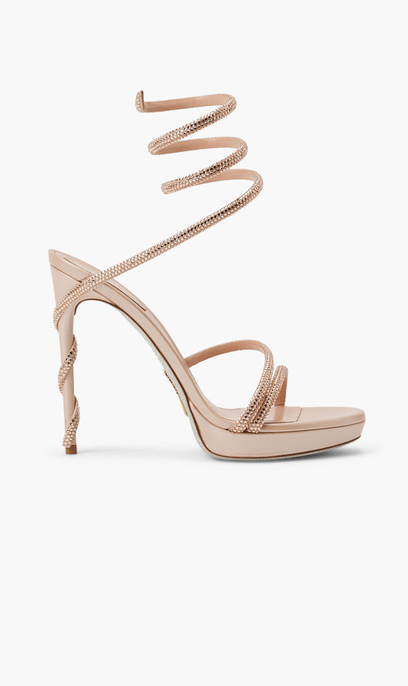 

Rene Caovilla Beige Sandal High Heel for Women | The Deal Outlet