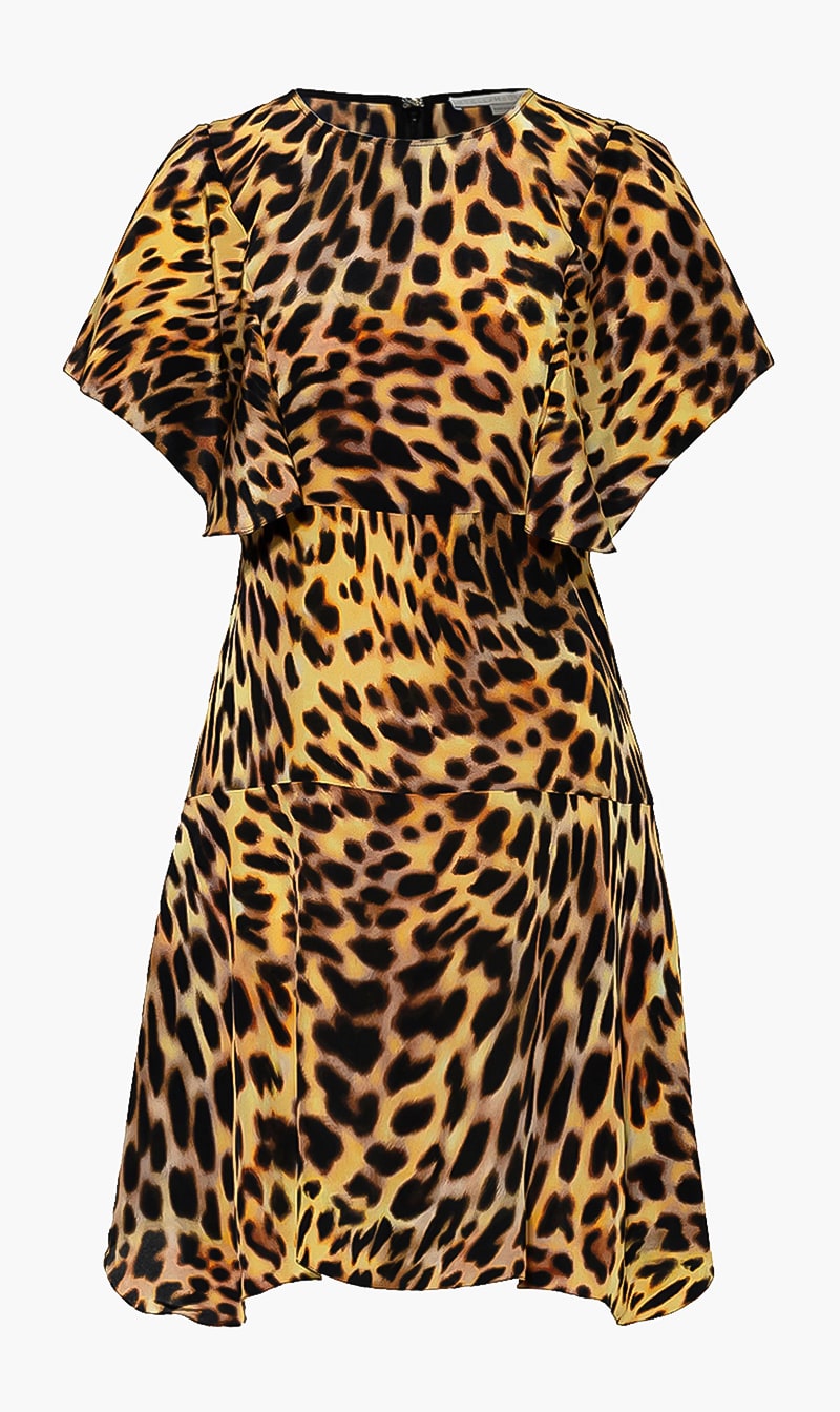 

Stella Mc Cartney Brown Cheetah Print Dress for Women | The Deal Outlet