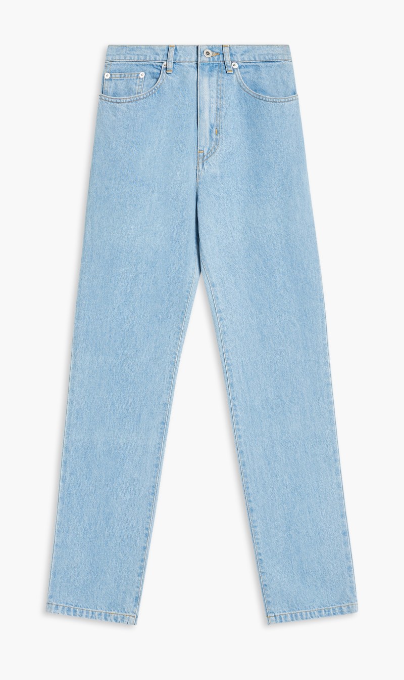 

Kenzo Blue Bleach Straight Fit Jeans for Women | The Deal Outlet