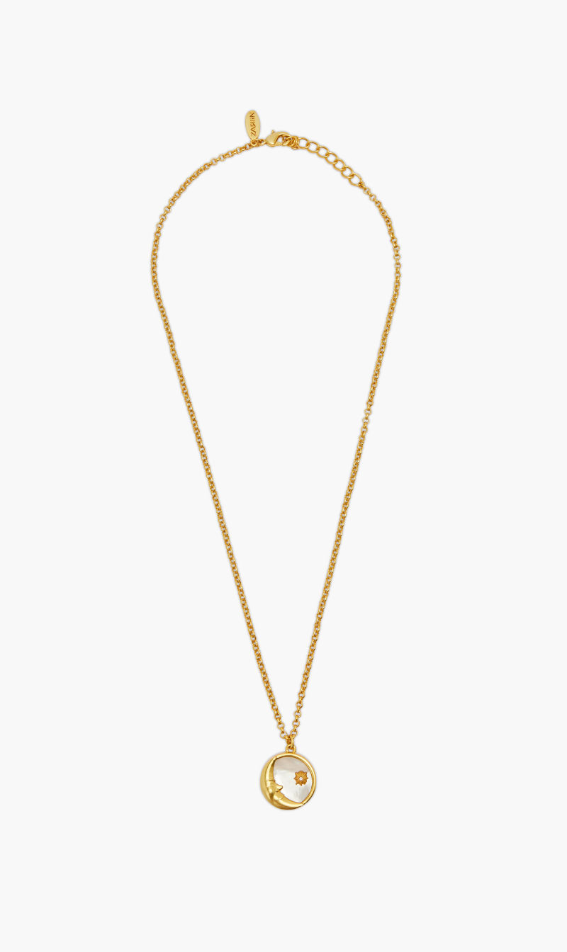 

Zariin Gold Magic Of The Moon Necklace for Women | The Deal Outlet