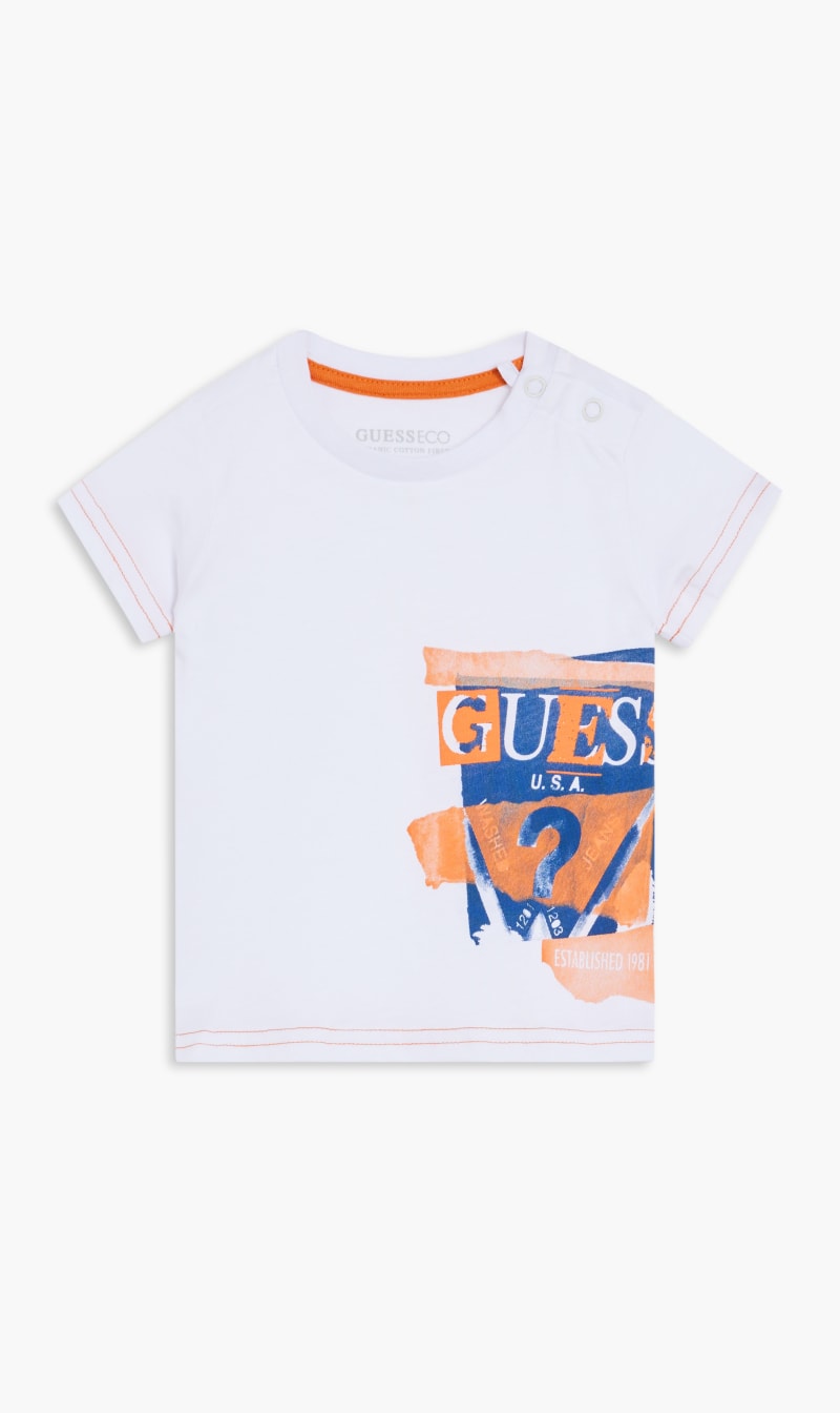 

Guess White Organic Cotton T-shirt for Boys | The Deal Outlet