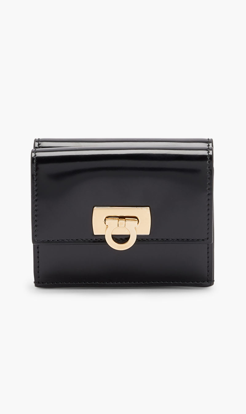 

Salvatore Ferragamo Black French Wallet for Women | The Deal Outlet