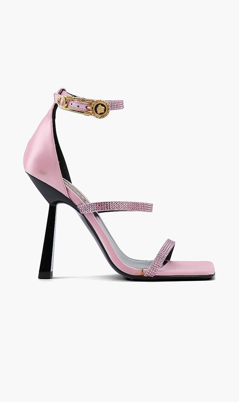 

Fendace Embellished Satin Heels, Pink