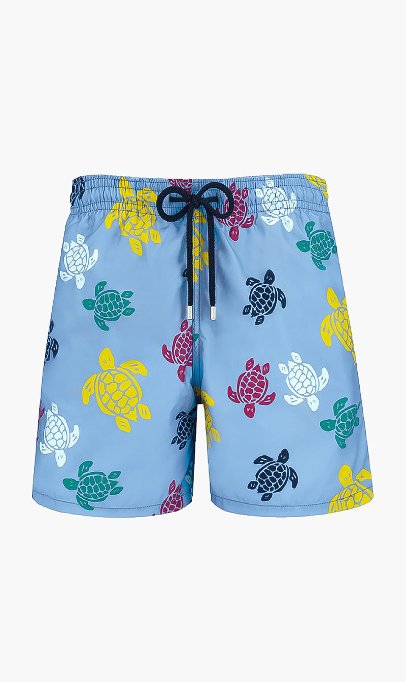 

Turtle Printed Shorts, Blue