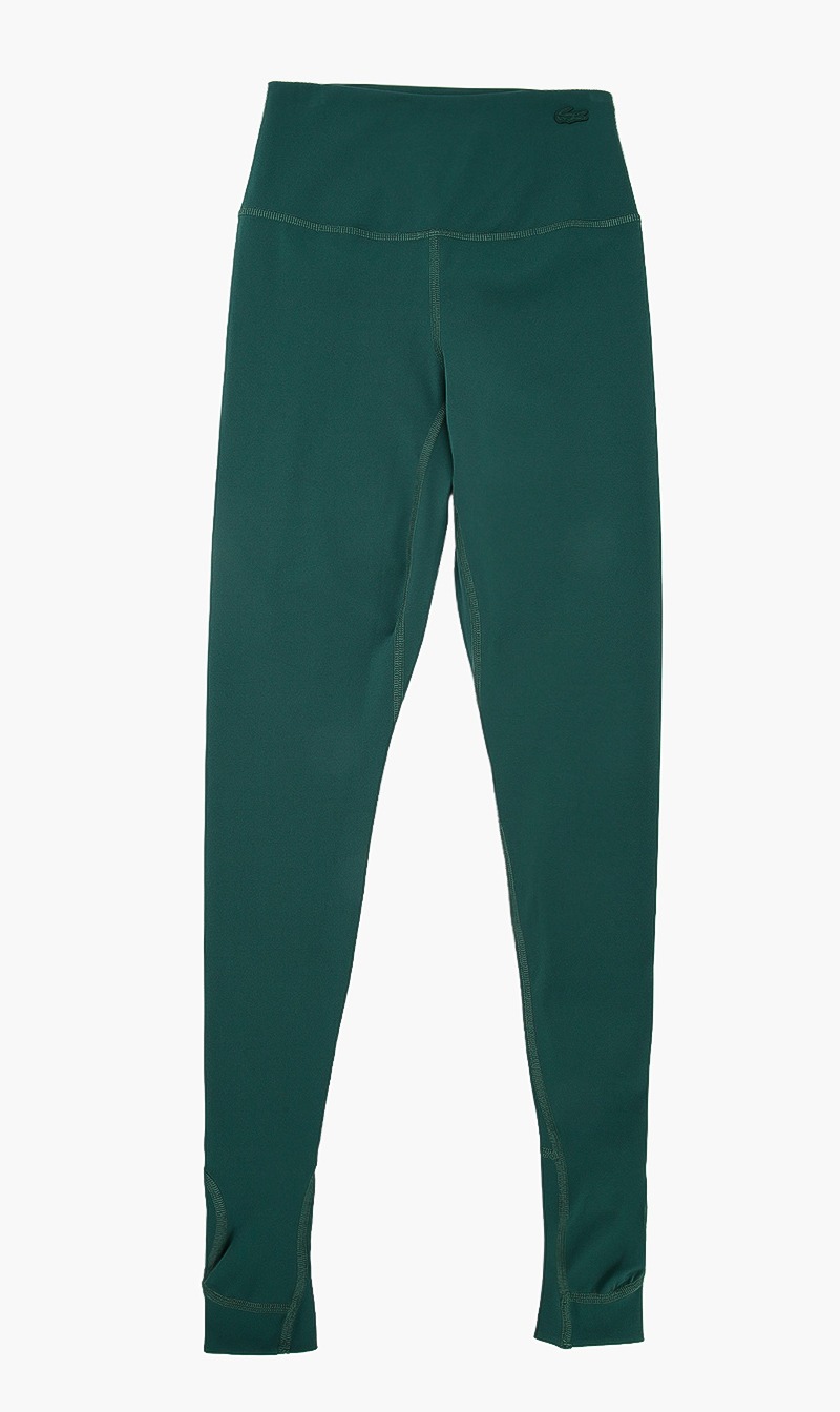 

Lacoste Green Elasticated Logo Leggings for Women | The Deal Outlet