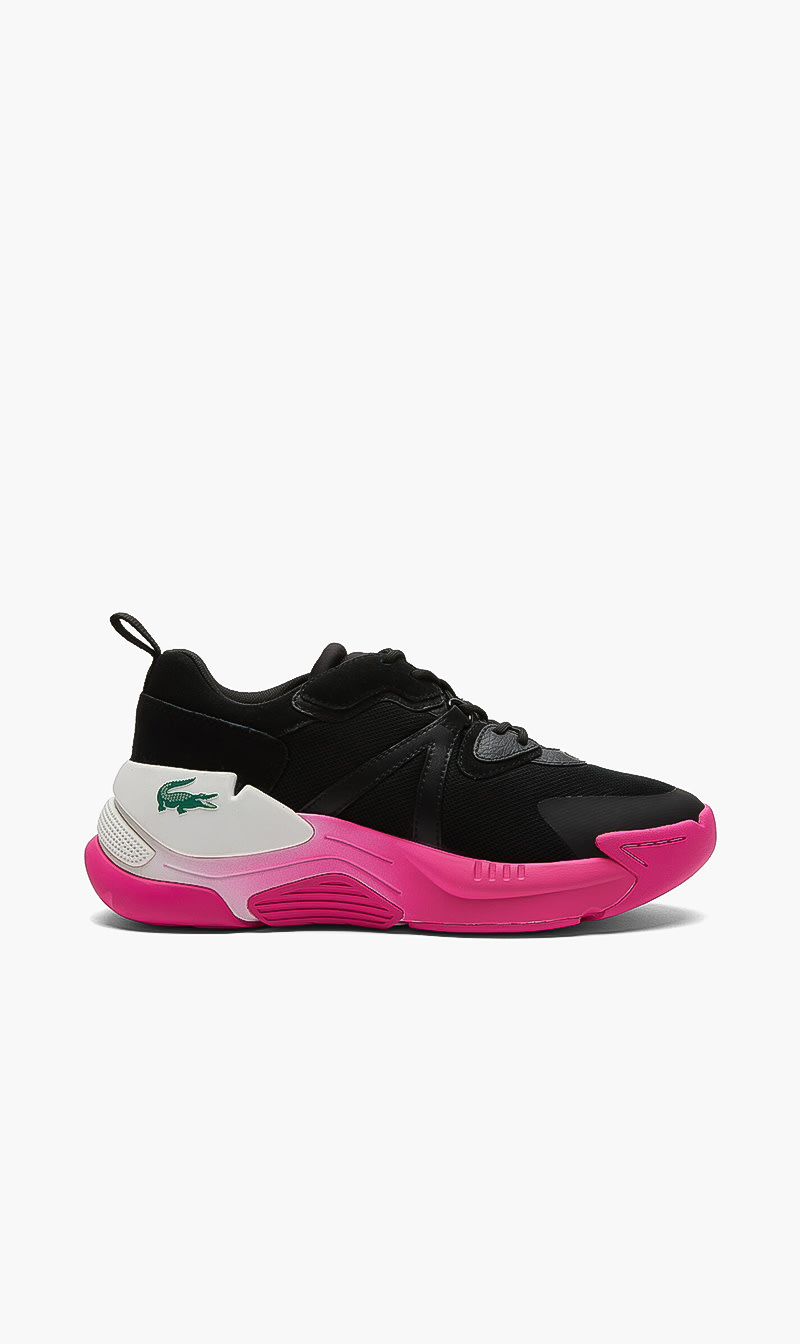 

Lacoste Pink Lace Up Sneakers for Women | The Deal Outlet