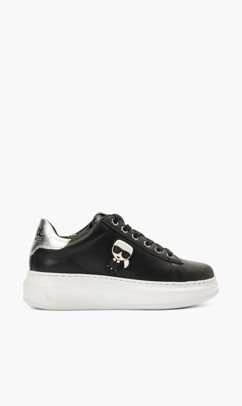 

Karl Lagerfeld Black Ikonik Low Lace-up Sneakers for Women | The Deal Outlet