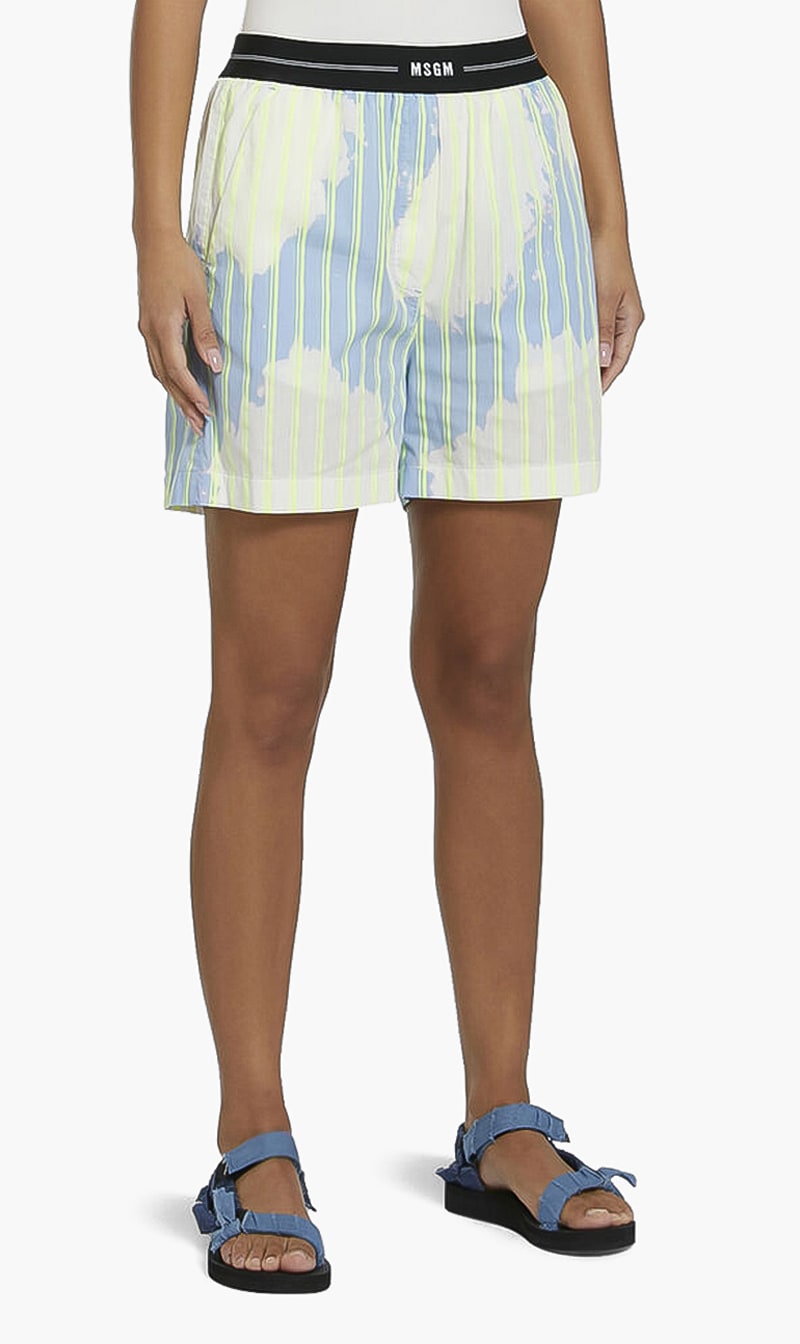 

Stripe Print Shorts, Multi-color