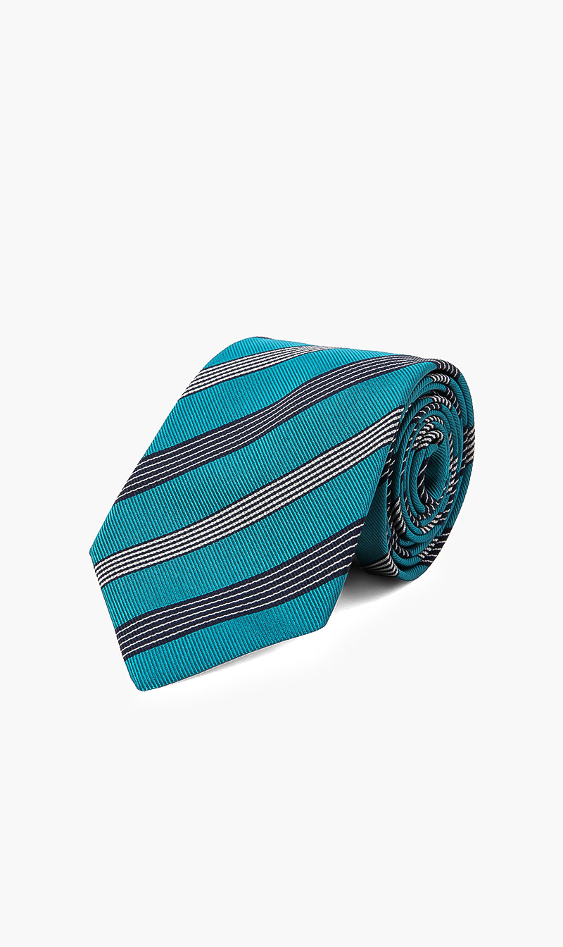 

Paul Smith Striped Silk Woven Tie