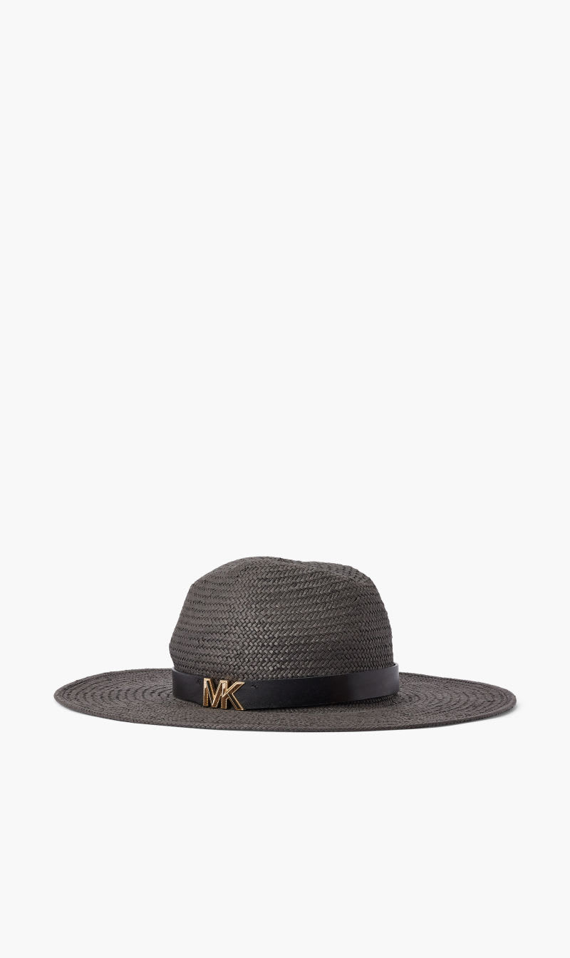 

Michael Kors Black Karlie Straw Hat for Women | The Deal Outlet