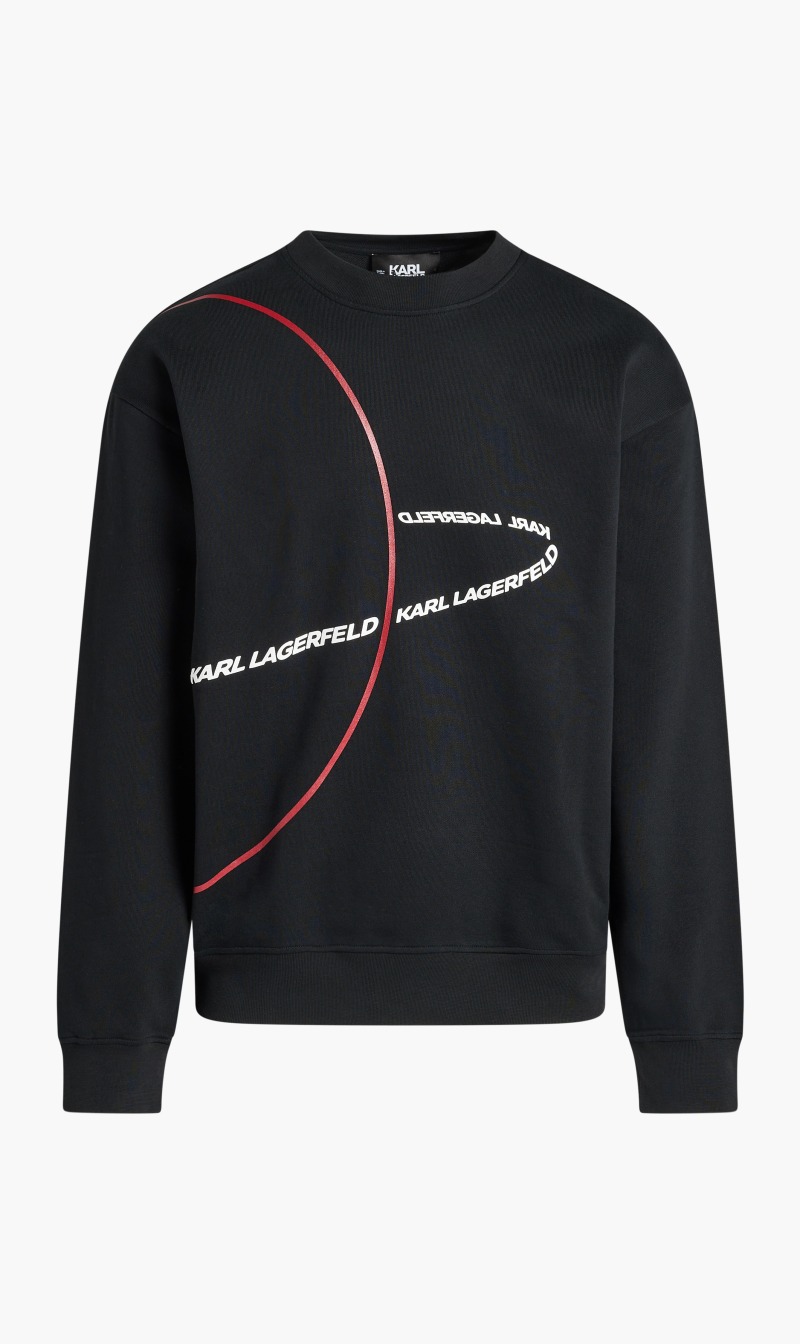 

Karl Lagerfeld Black Mars Logo Sweatshirt for Men | The Deal Outlet