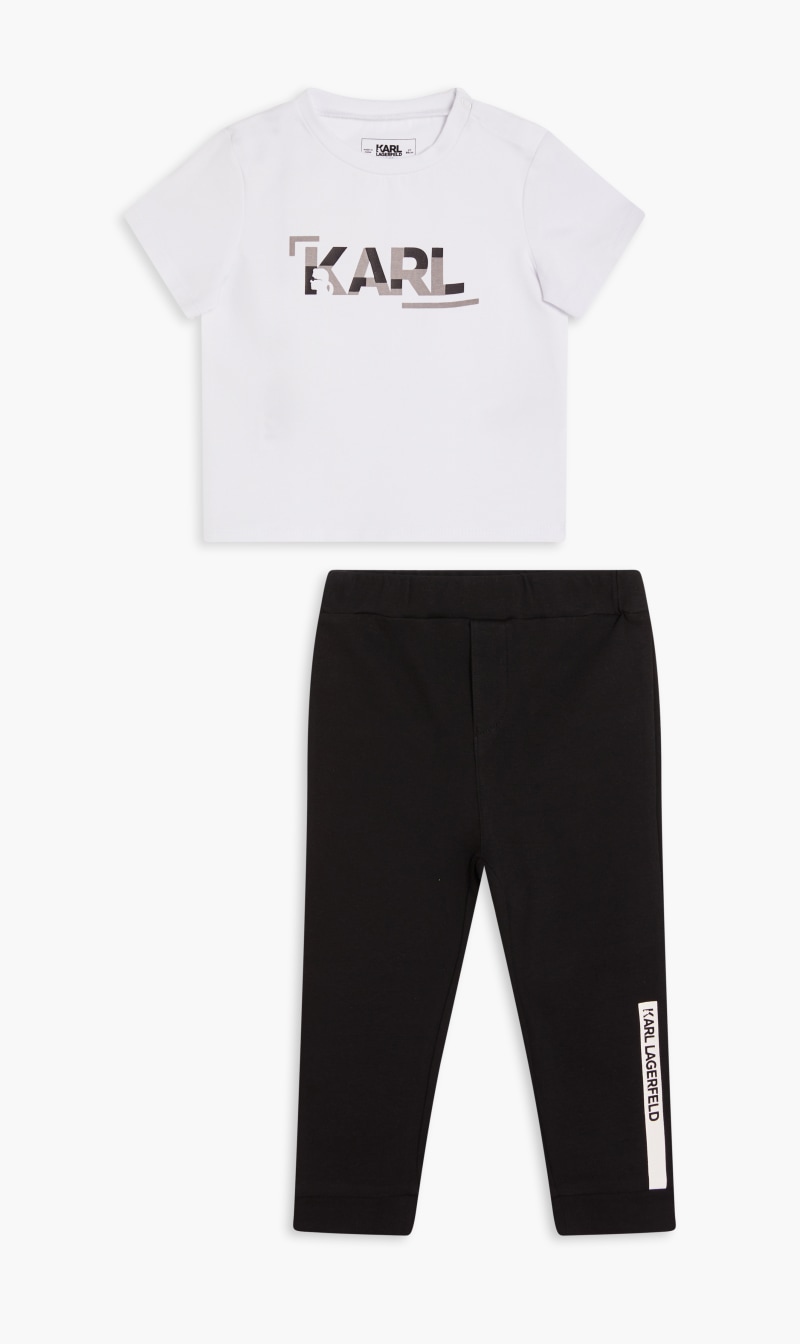 

Classic Tee Shirt And Pants Set, White