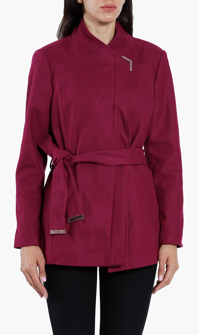 

Ted Baker Drytaa Short Belted Wrap Coat