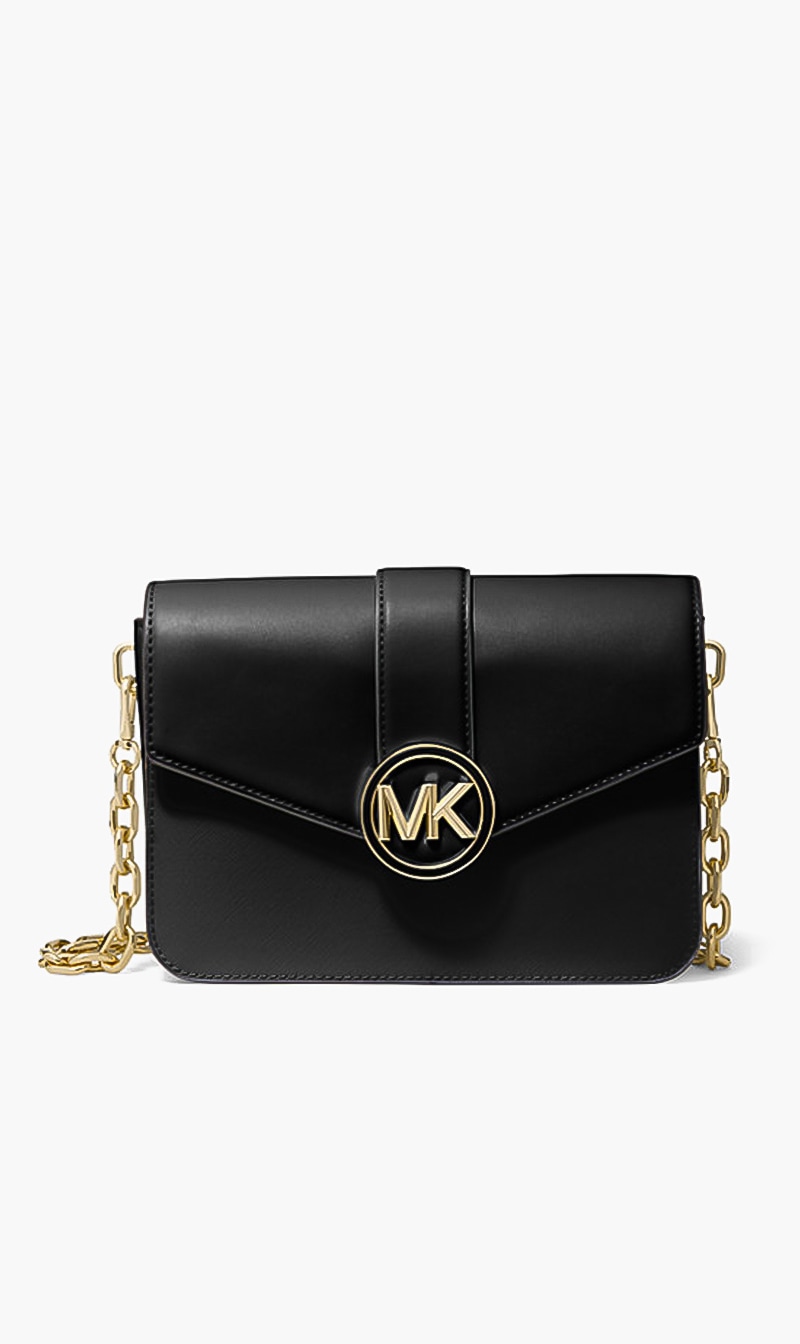 

Michael Kors Black Leather Crossbody Bag for Women | The Deal Outlet