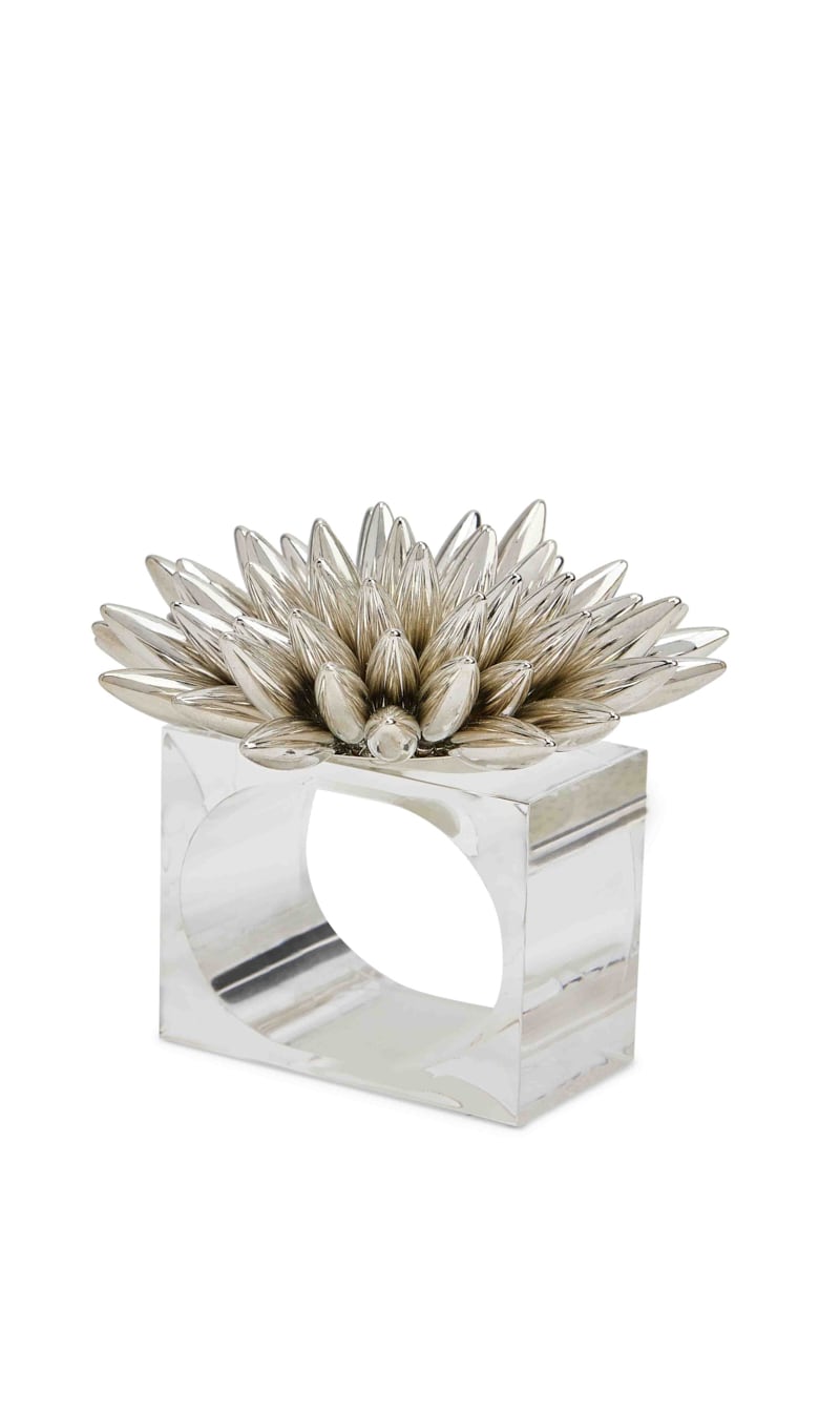 

Kim Seybert Silver Stellar Napkin Ring In Silver | The Deal Outlet