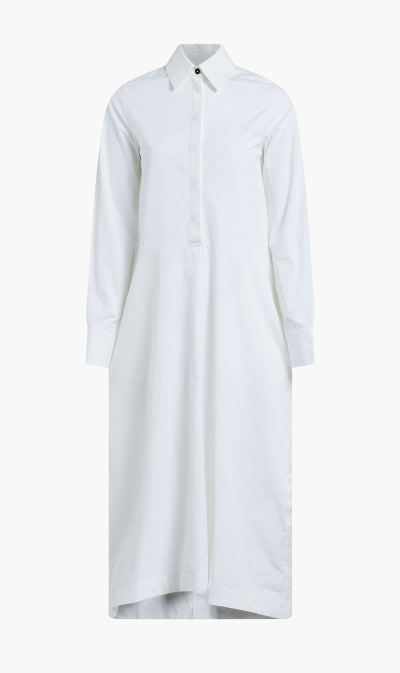 

Jil Sander White W Dress 03 Fit 2 Heavy Organic Cotton Poplin for Women | The Deal Outlet