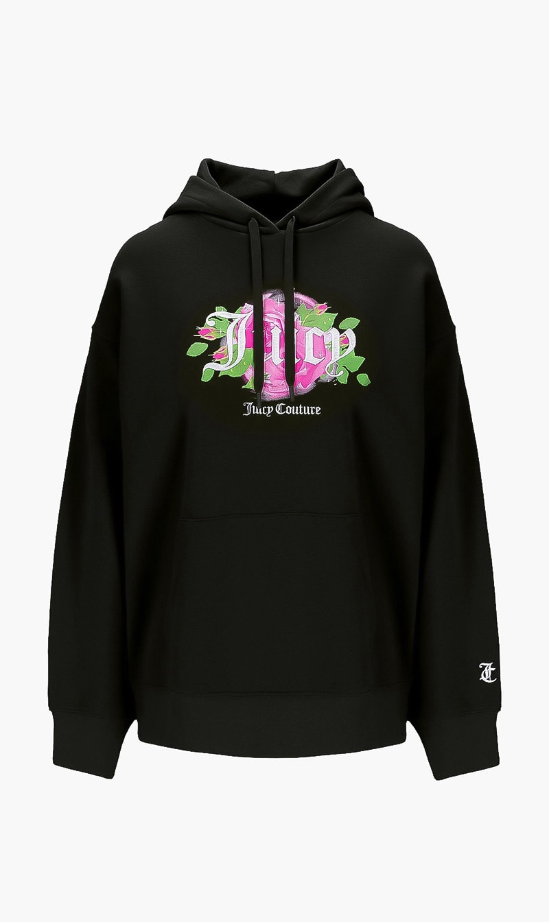 

Queenie Bloomed Hoodie, Black