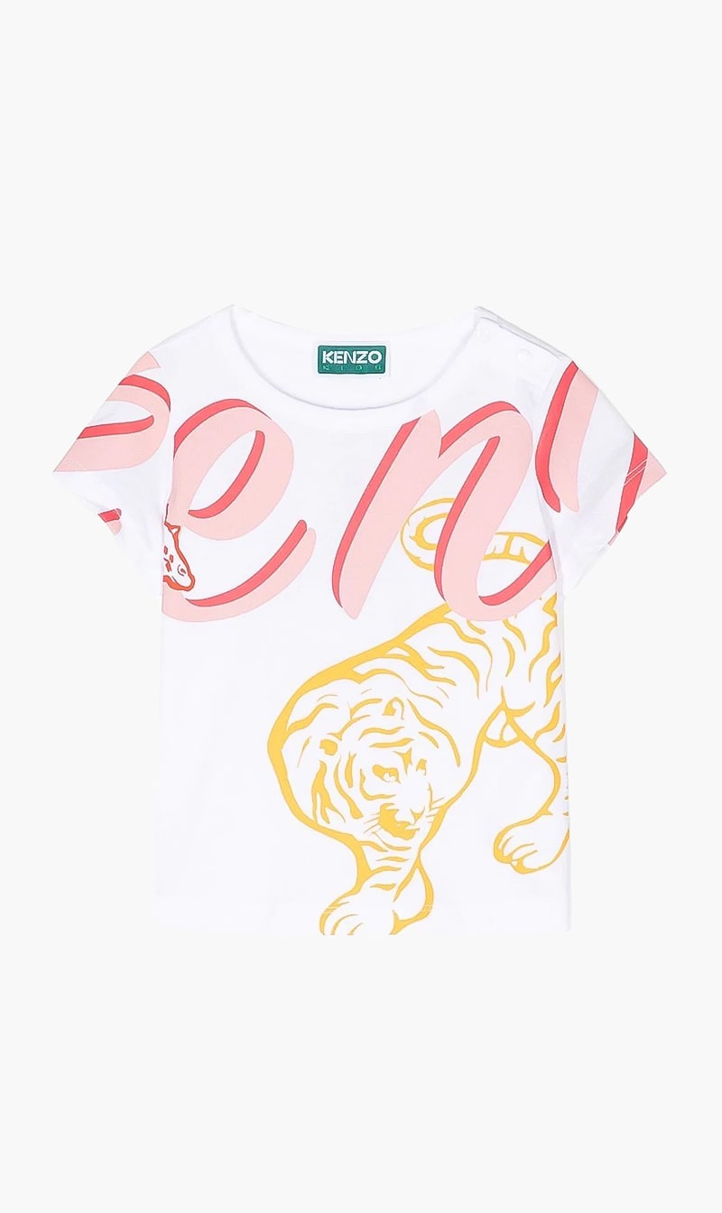 

Tiger Print Tshirt, White