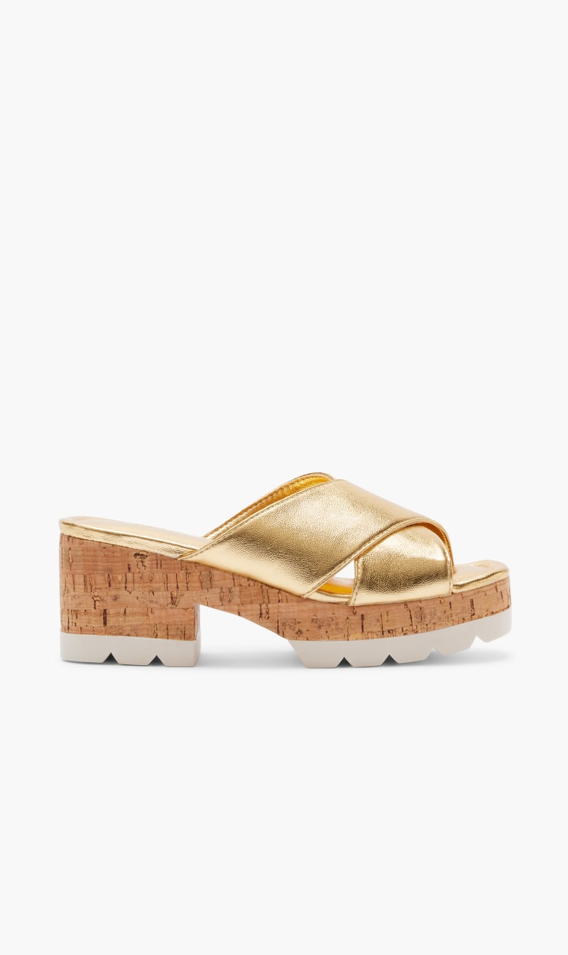 

Schutz Gold Meta Strech Othouro Cloro Orc for Women | The Deal Outlet