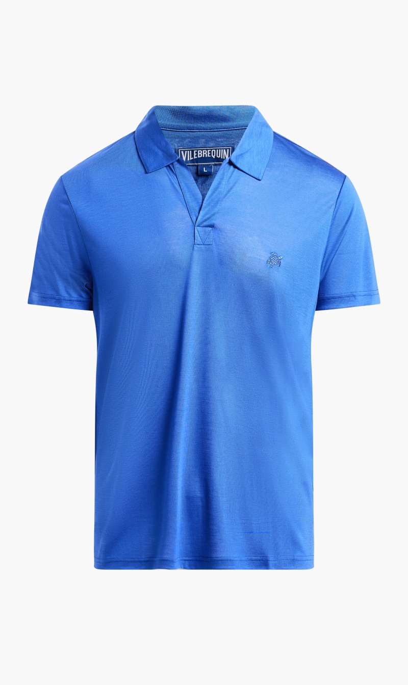 

Vilebrequin Royal Blue Solid Jersey Polo for Men | The Deal Outlet