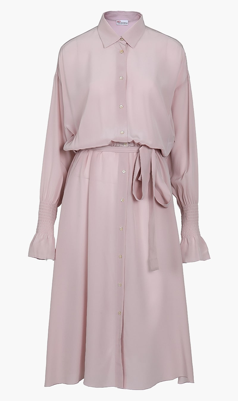 

Midi Shirt Dress, Pink