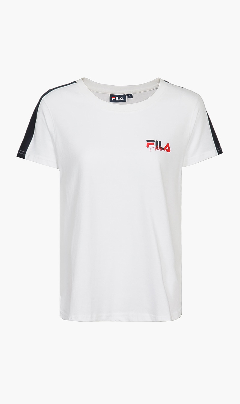 

Fila White Nerissa Short Sleeve Tshirt for Women | The Deal Outlet