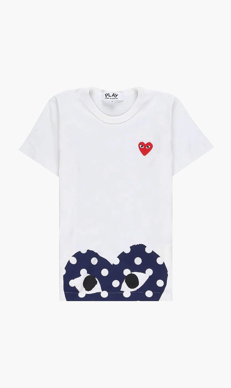 

Play T-shirt Double Heart, White