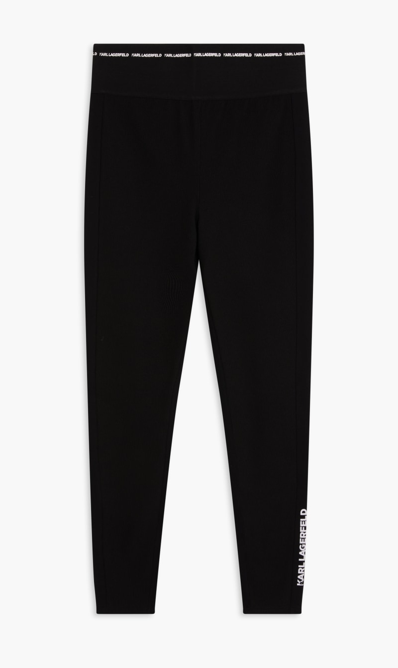 

Karl Lagerfeld Black Jersey Punto Leggings for Women | The Deal Outlet