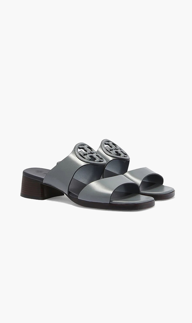 

Tory Burch Grey Bombe Miller Sandals for Women | The Deal Outlet