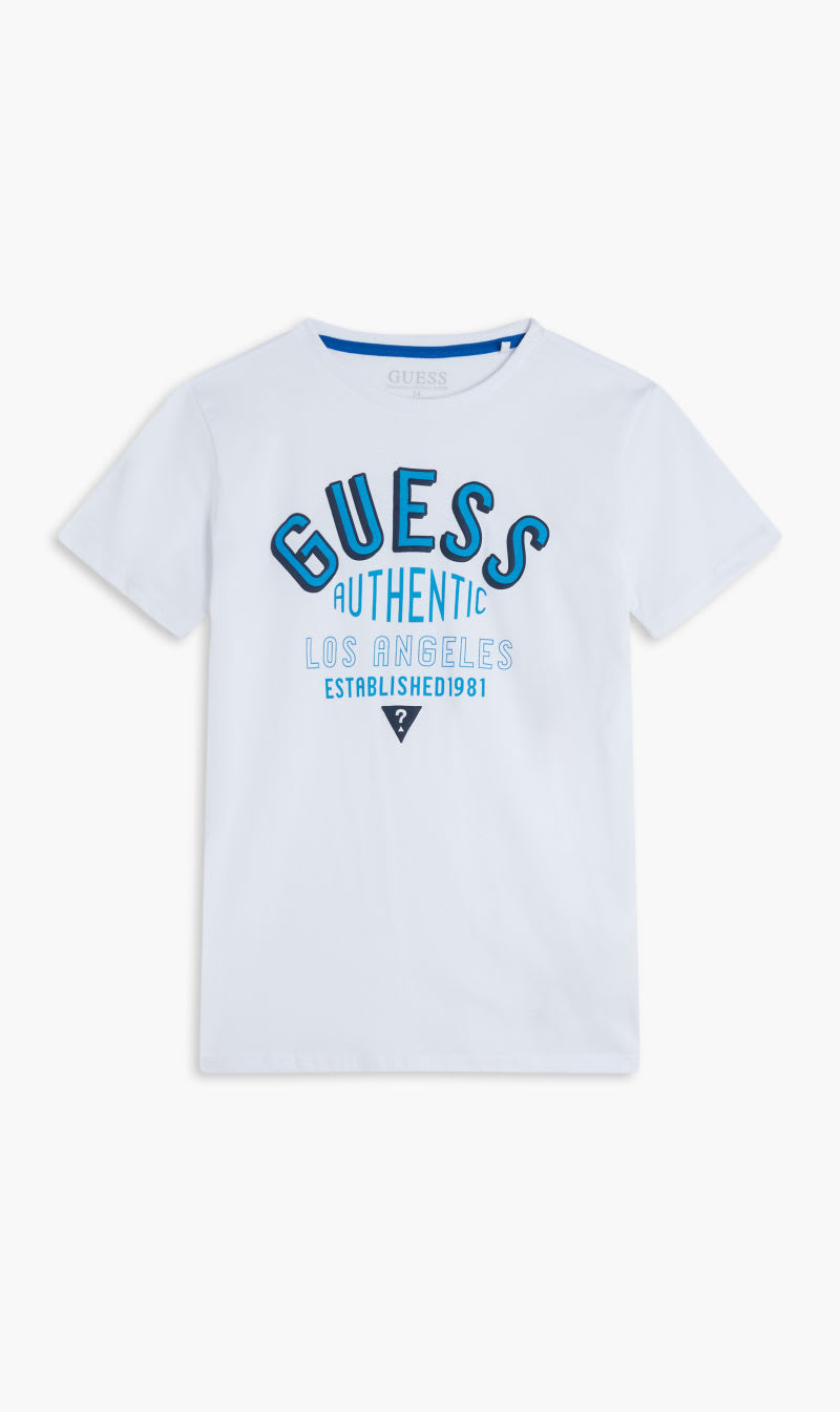 

Guess White Ss T-shirt - Organic Cotton 160gsm for Boys | The Deal Outlet