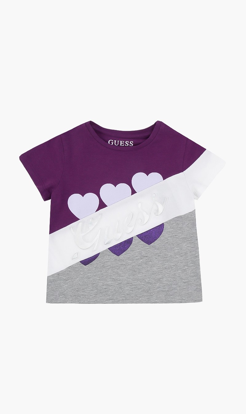 

Crew Neck Logo Top, Purple