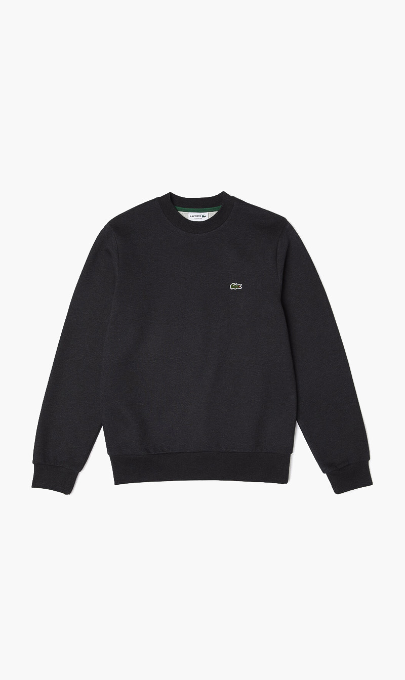 

Lacoste Grey Signature Logo Cotton Sweatshirt for Men | The Deal Outlet