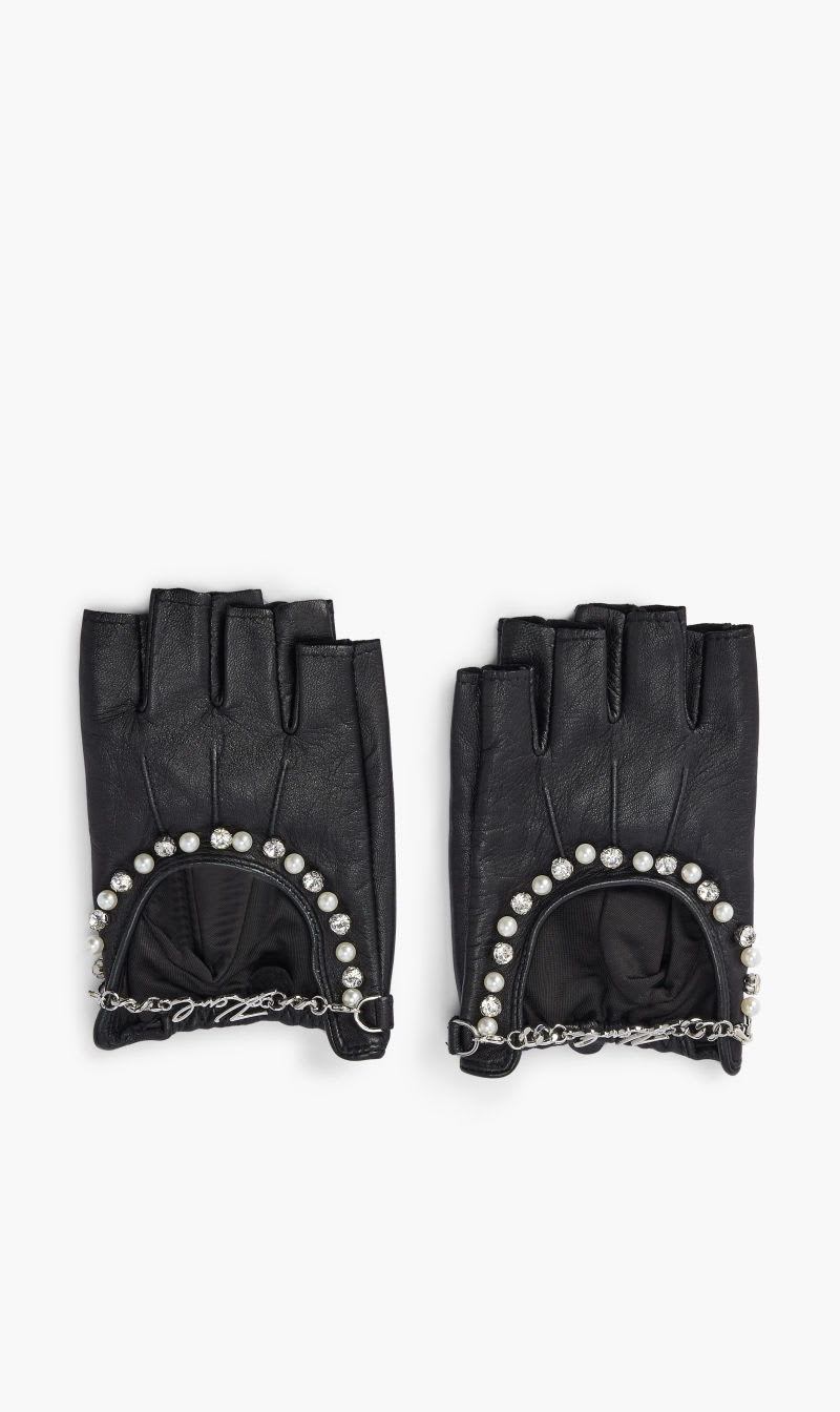 

Karl Lagerfeld Black Ksignature Embelish Fl Glove for Women | The Deal Outlet