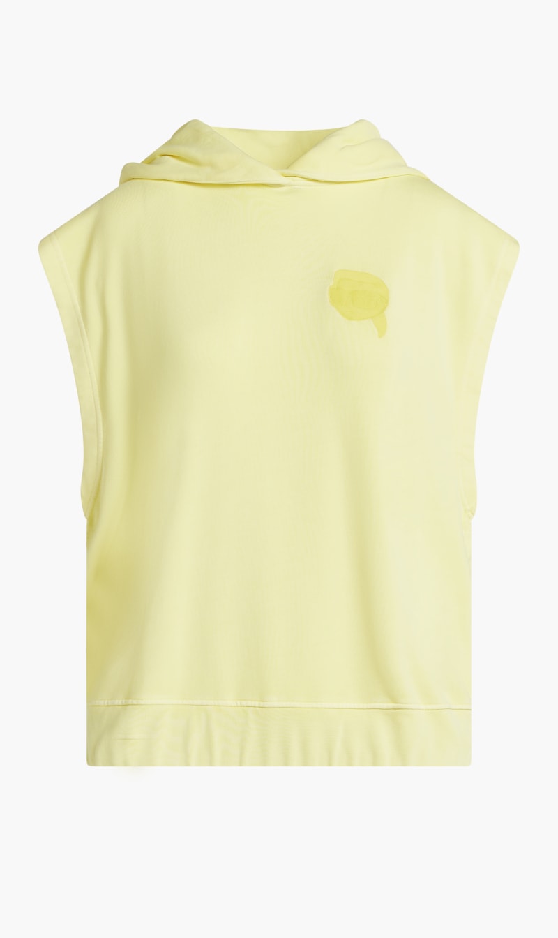 

Karl Lagerfeld Yellow Ikonik 2.0 Sleeveless Hoodie for Women | The Deal Outlet