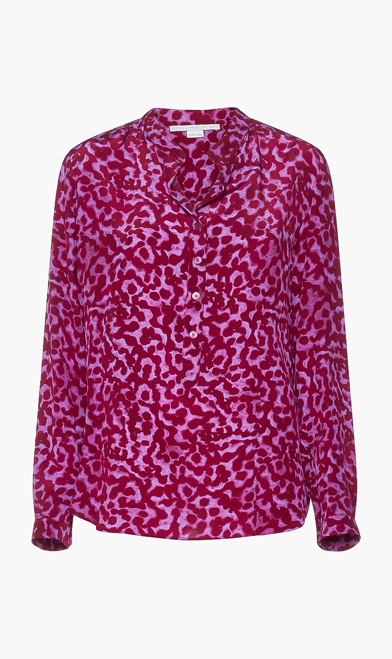 

Stella Mc Cartney Red Eva Silk Shirt for Women | The Deal Outlet