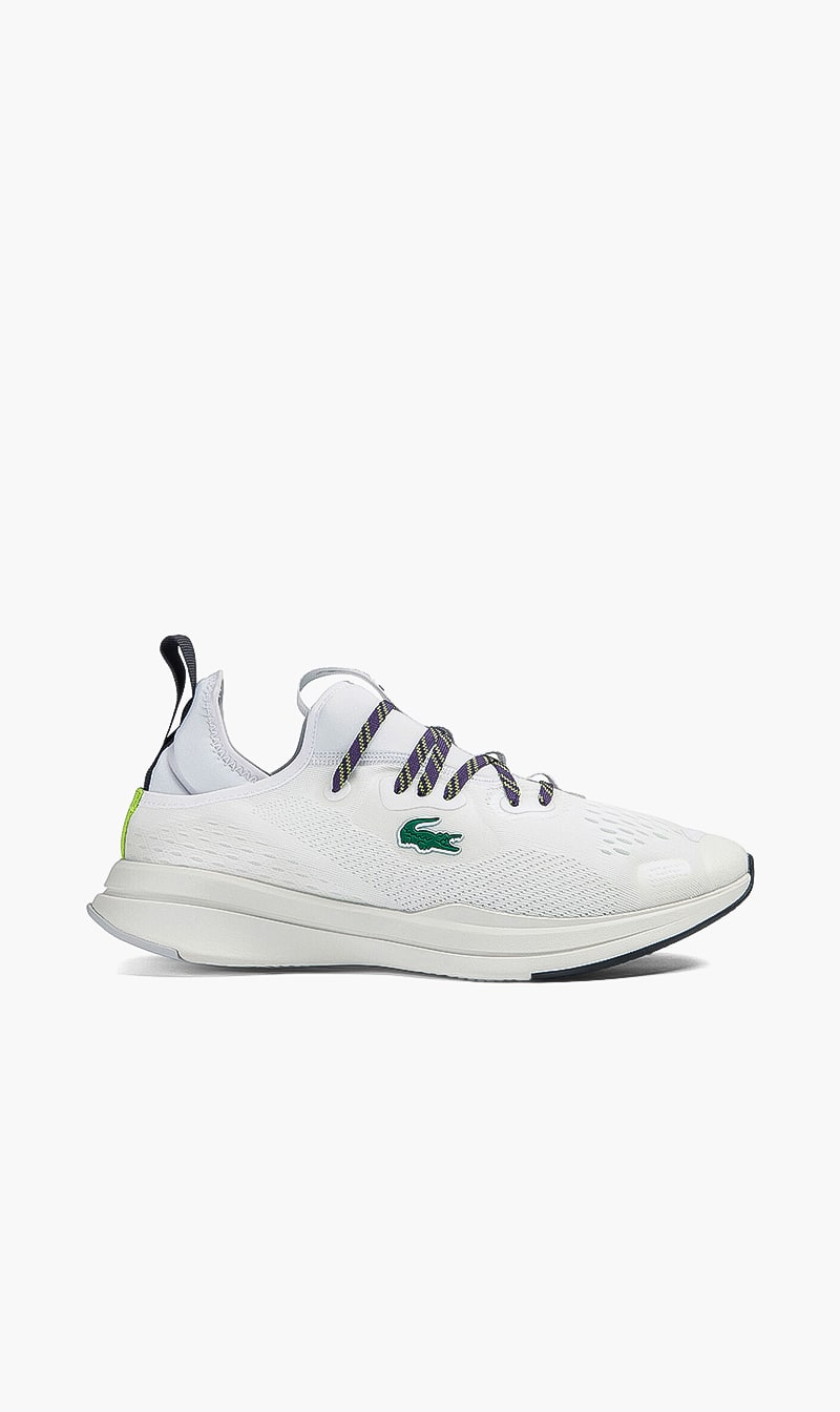 

Lacoste White Run Spin Lace Sneakers for Men | The Deal Outlet