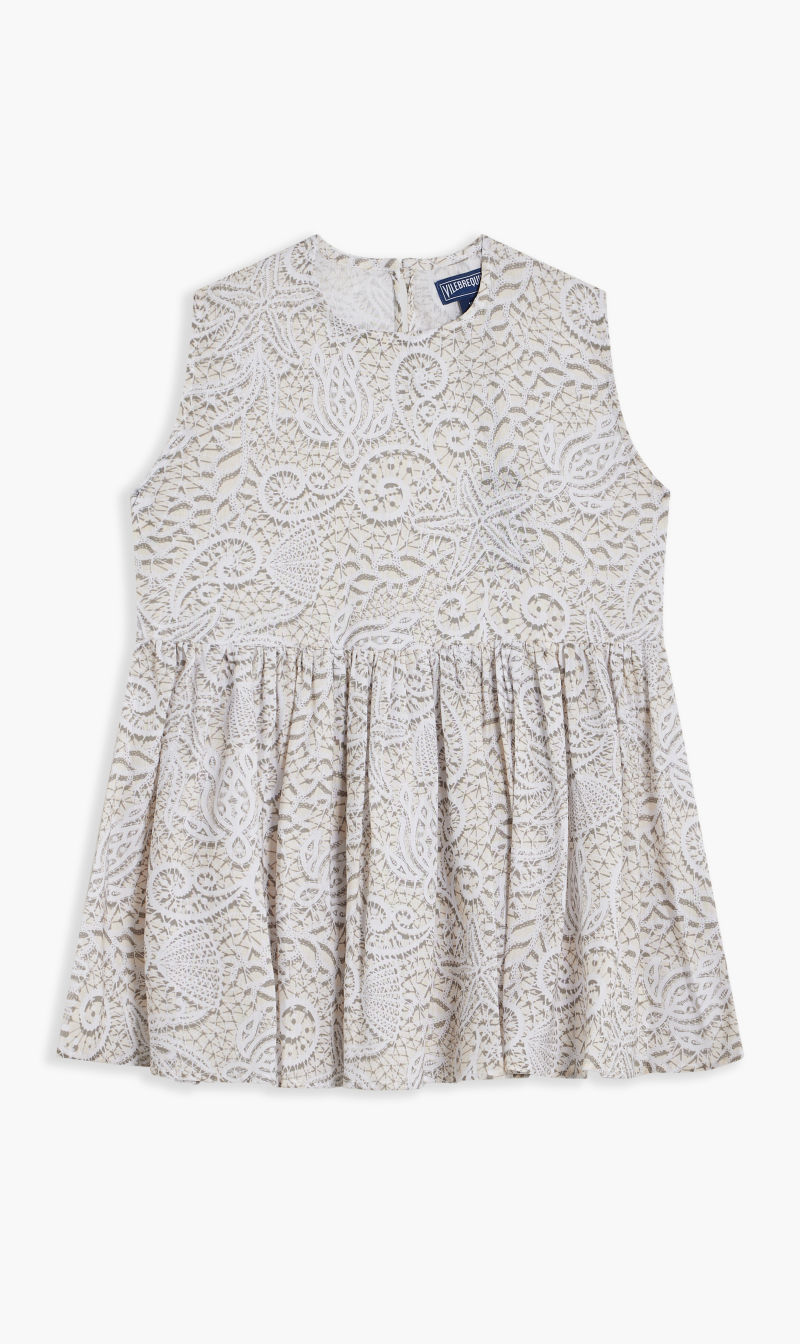 

Vilebrequin White Gustavia Su23 Robe for Girls | The Deal Outlet