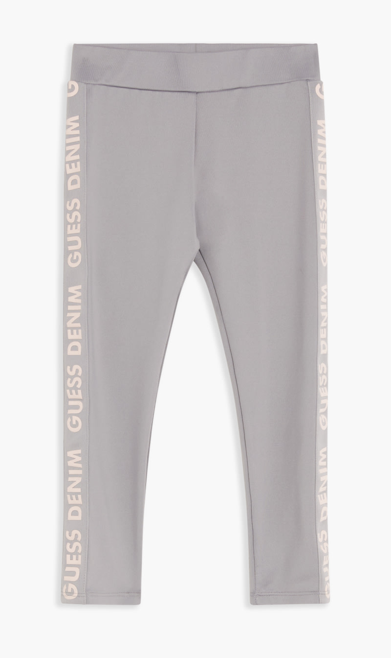 

Guess Grey Logo Brand Leggings for Girls | The Deal Outlet