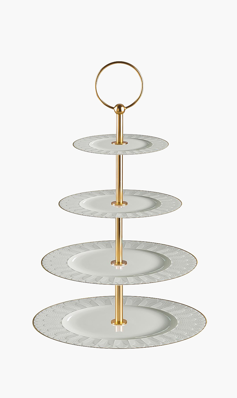 

Peacock 4-tier Cake Stand, White