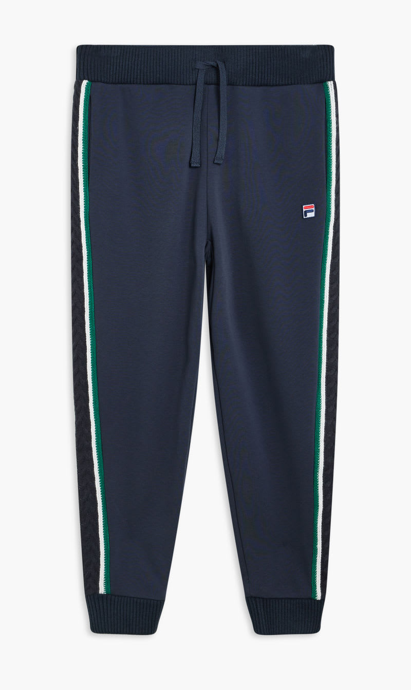 

Fila cuffed sweatpants with knitted side dtl | the deal outlet, Blue